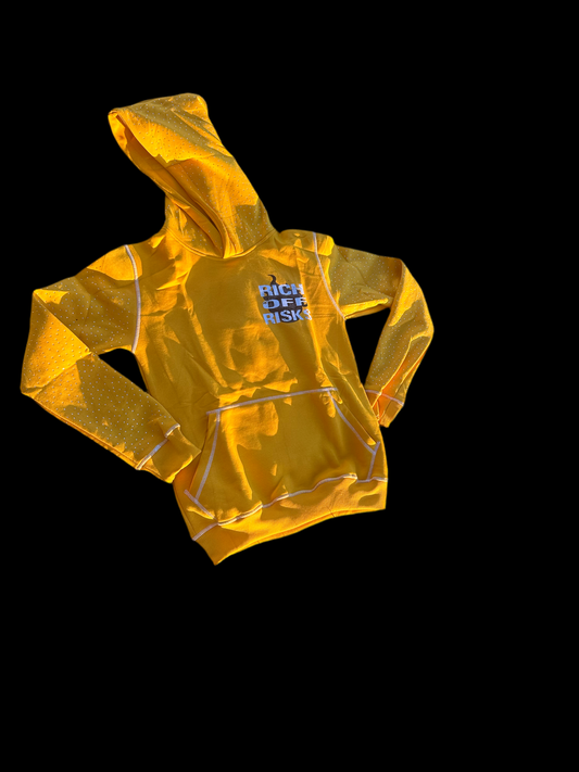 Yellow Slim Fit Hoodie