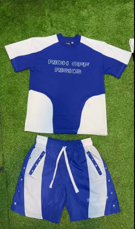 Embroidery Tee with Nylon pants